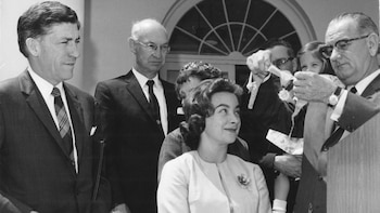 El por entonces presidente de