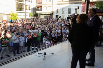 Un momento de la concentración