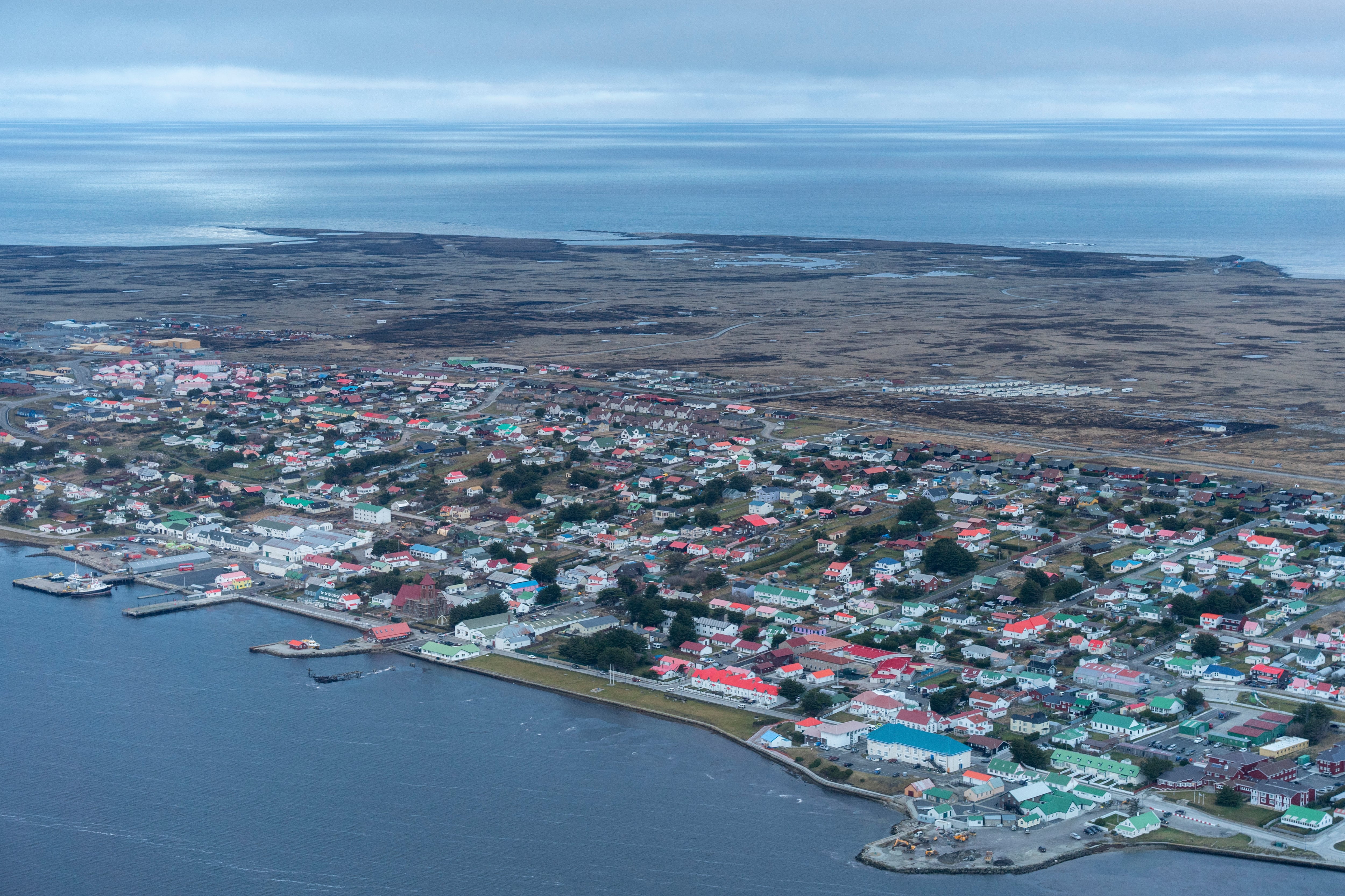 Los habitantes de las Islas Malvinas defendieron su derecho a la autodeterminación ante la revisión del respaldo estadounidense (Sebastian Modak/The New York Times)