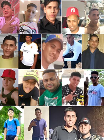 Jóvenes cuyas familias han publicado fotos y video