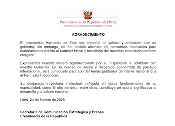 La Presidencia de la República