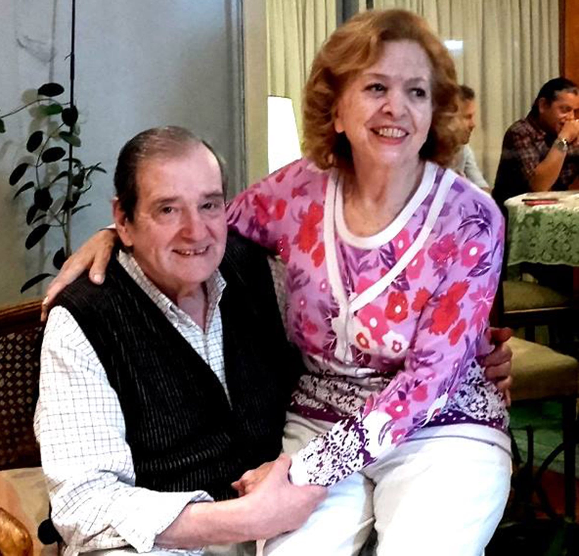 La cantante y Néstor Fabián en una foto de 2017
