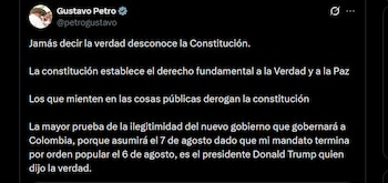 Gustavo Petro - crédito @petrogustavo/X