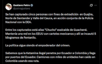 Gustavo Petro - crédito @petrogustavo/X