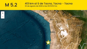 Temblor hoy en Perú EN VIVO: último sismo de 5.2 al sur de Tacna, epicentro y reporte del IGP del 30 de agosto de 2026