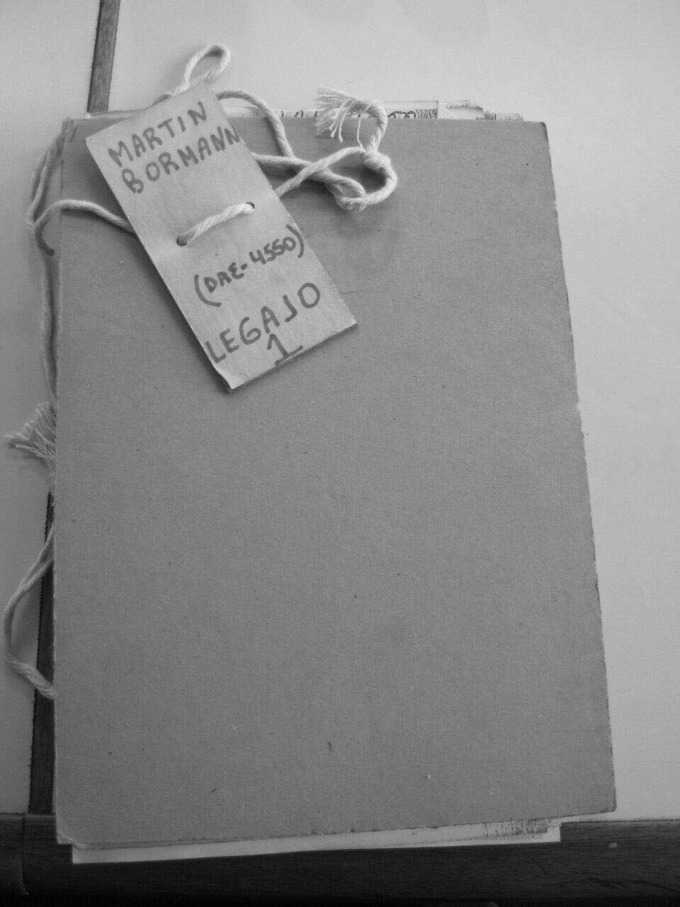 El legajo policial aportado por Abel Basti a nombre de Martin Bormann