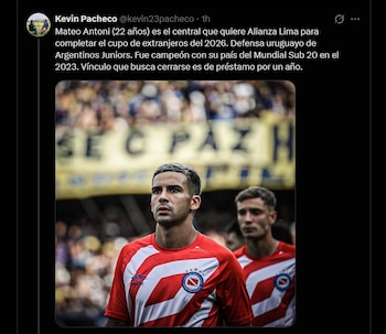 Información de Mateo Antoni, nuevo