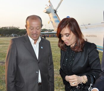 Junto a Cristina Kirchner, el