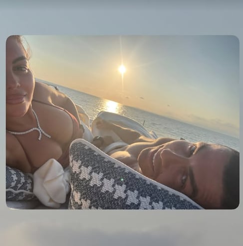 Georgina y Cristiano de vacaciones en Mallorca. (Instagram)