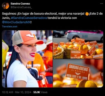 Propaganda Sandra Cuevas