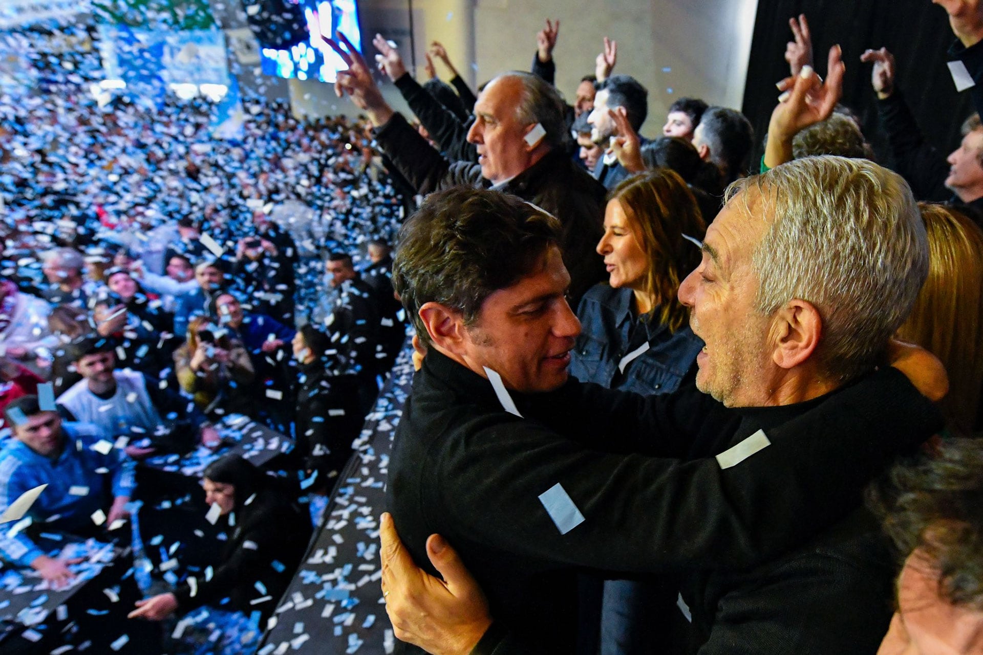 Alak y Kicillof durante un acto del peronismo