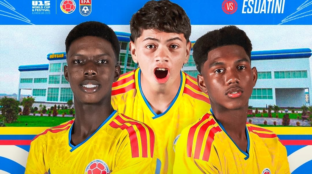 La selección Colombia debutó con goleada ante Eswatini en la Copa del Mundo y Festival Sub-15 de la FIFA