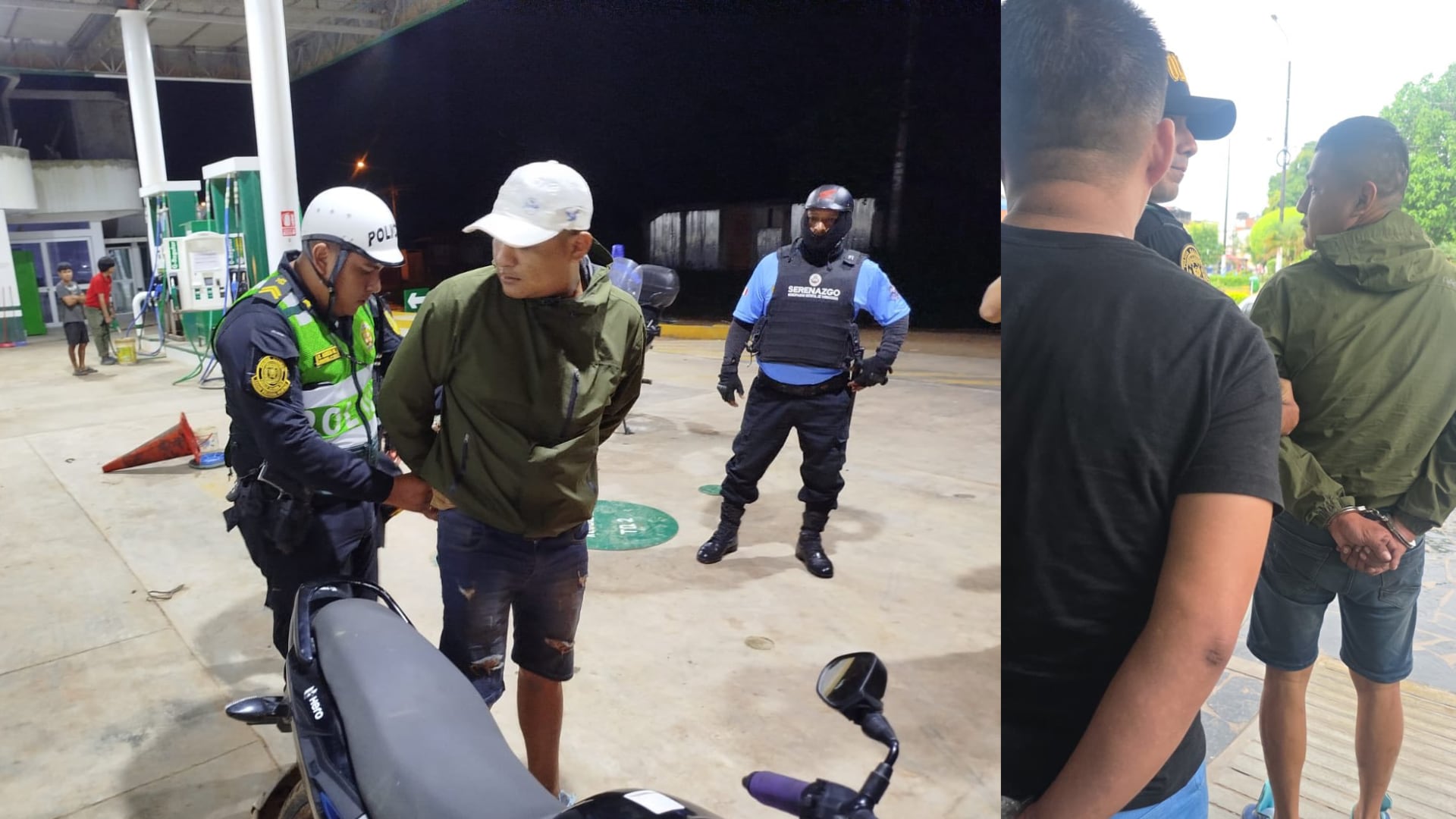 Capturan a suboficial activo de la PNP y a su cómplice tras denuncia de víctimas. (Composición: Infobae)