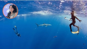 De la playa Maculís al extranjero: Andrea Herrera y su apuesta por la investigación de tiburones en El Salvador