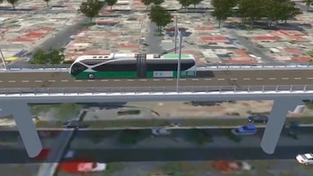 El trolebús elevado quedó aplazado