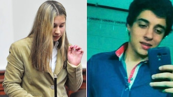 Nahir Galarza y su víctima,