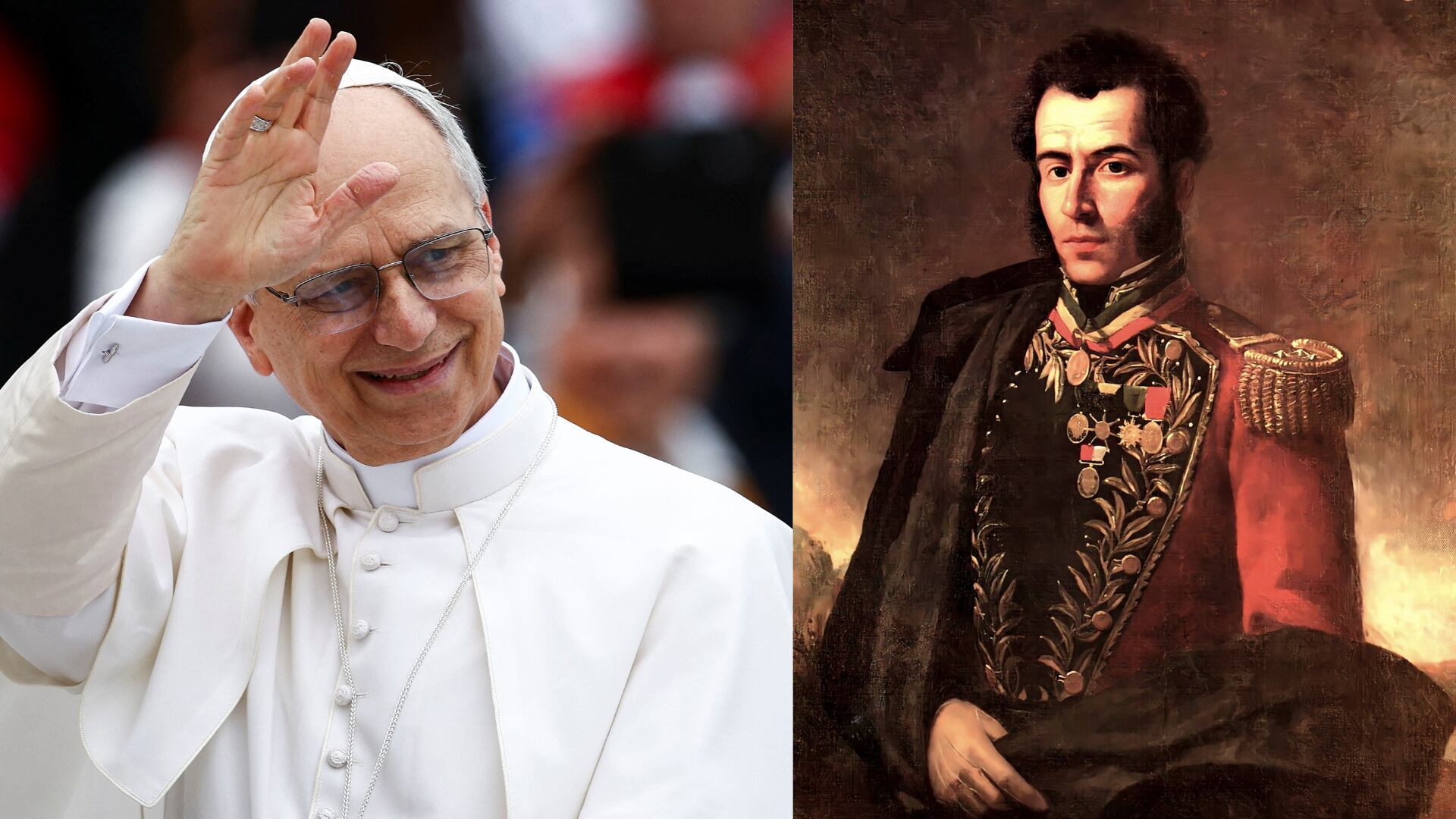 León XIV, el papa con sangre peruana, afrodescendiente y libertadora: su linaje lo conecta con Antonio José de Sucre y con esclavizados en EE.UU. (Composición: Infobae / archivos)