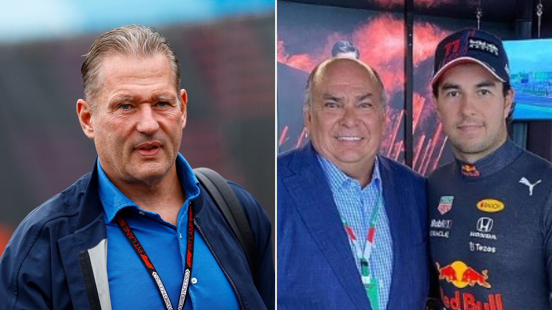 El fuerte cruce entre el padre de Verstappen y Checo Pérez