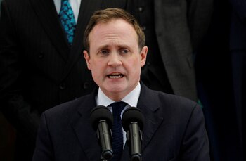 El Secretario de Estado británico de Seguridad, Tom Tugendhat, en Nairobi, Kenia, el 10 de mayo de 2023. REUTERS/Monicah Mwangi/Archivo
