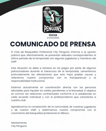 City Penguins reafirma su compromiso