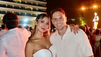 Ella es Karin Jiménez, la esposa del jugador Santiago Arias: por qué es famosa y a qué se dedica ahora