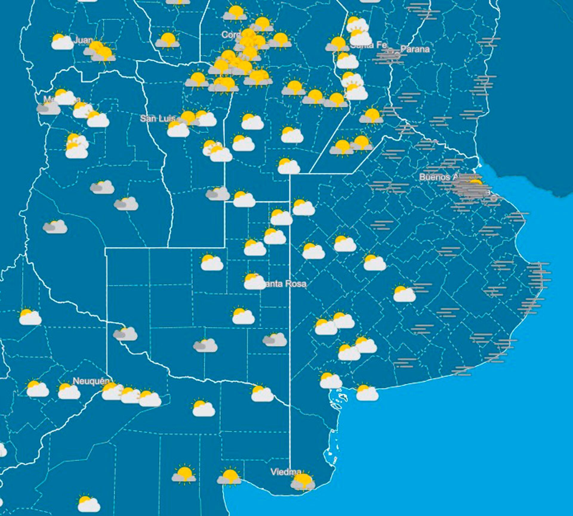 El SMN indicó bancos de niebla para esta mañana en el PBA.