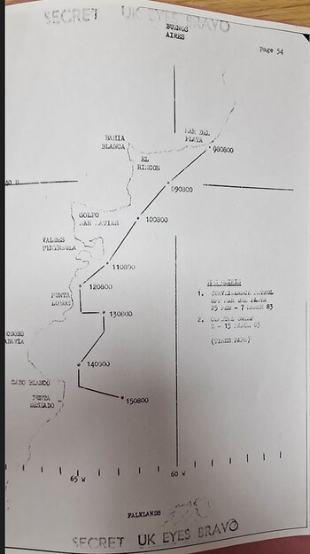 El derrotero del HMS Osiris