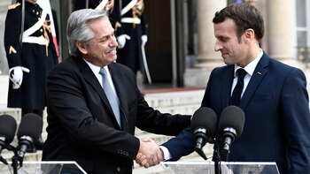 Los presidentes Alberto Fernández y