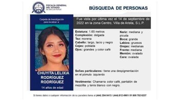 Chuyita, de 14 años, fue