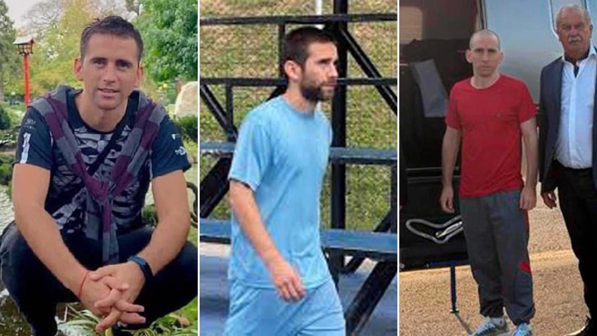 Una composición de tres fotografías muestra a Nahuel Gallo en diferentes contextos, una de ellas de sus últimas apariciones antes de ser detenido en Venezuela.