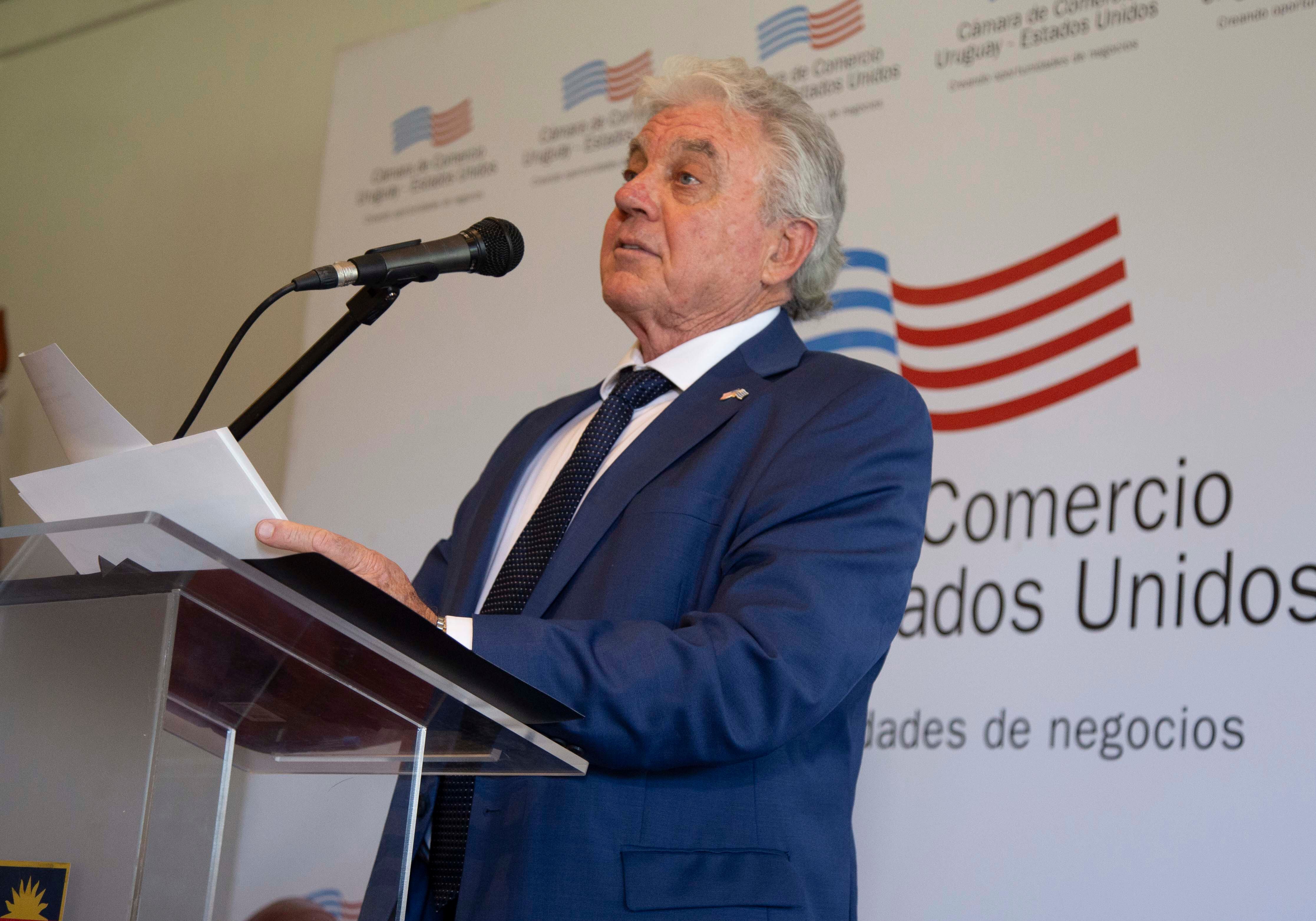 El embajador de Estados Unidos en Uruguay, Lou Rinaldi (Presidencia Uruguay)