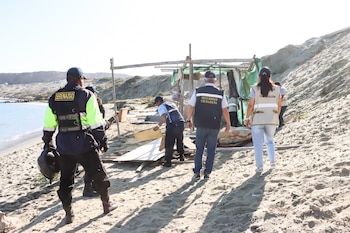 Personal de seguridad y autoridades