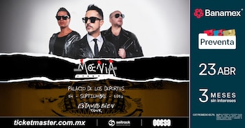 A venda de ingressos para o Moenia começará na loja especial do Banamex antes do dia 23 de abril, às 11h.