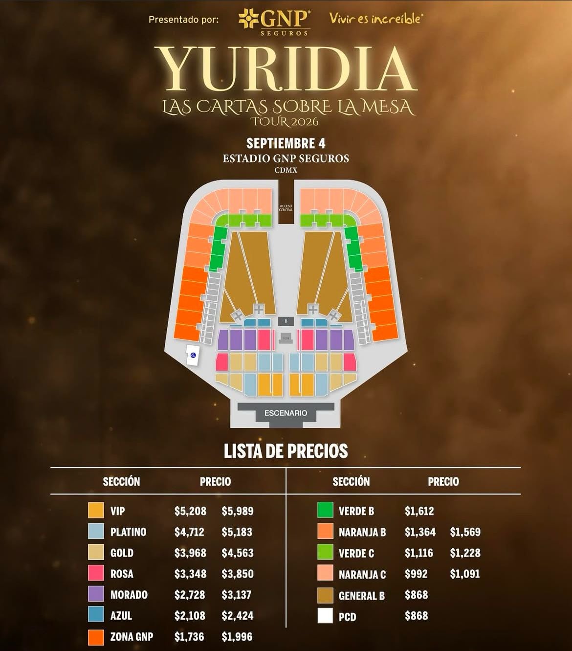 Yuridia anuncia su esperado regreso a los escenarios con la gira