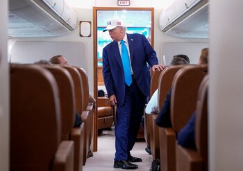 Trump respondió a preguntas de