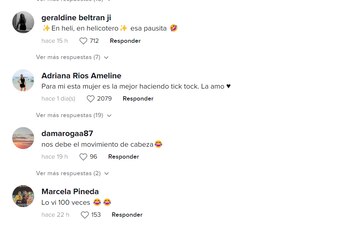 Estos fueron otros de los mensajes que recibió Lina Tejeiro | Captura de pantalla Tiktok