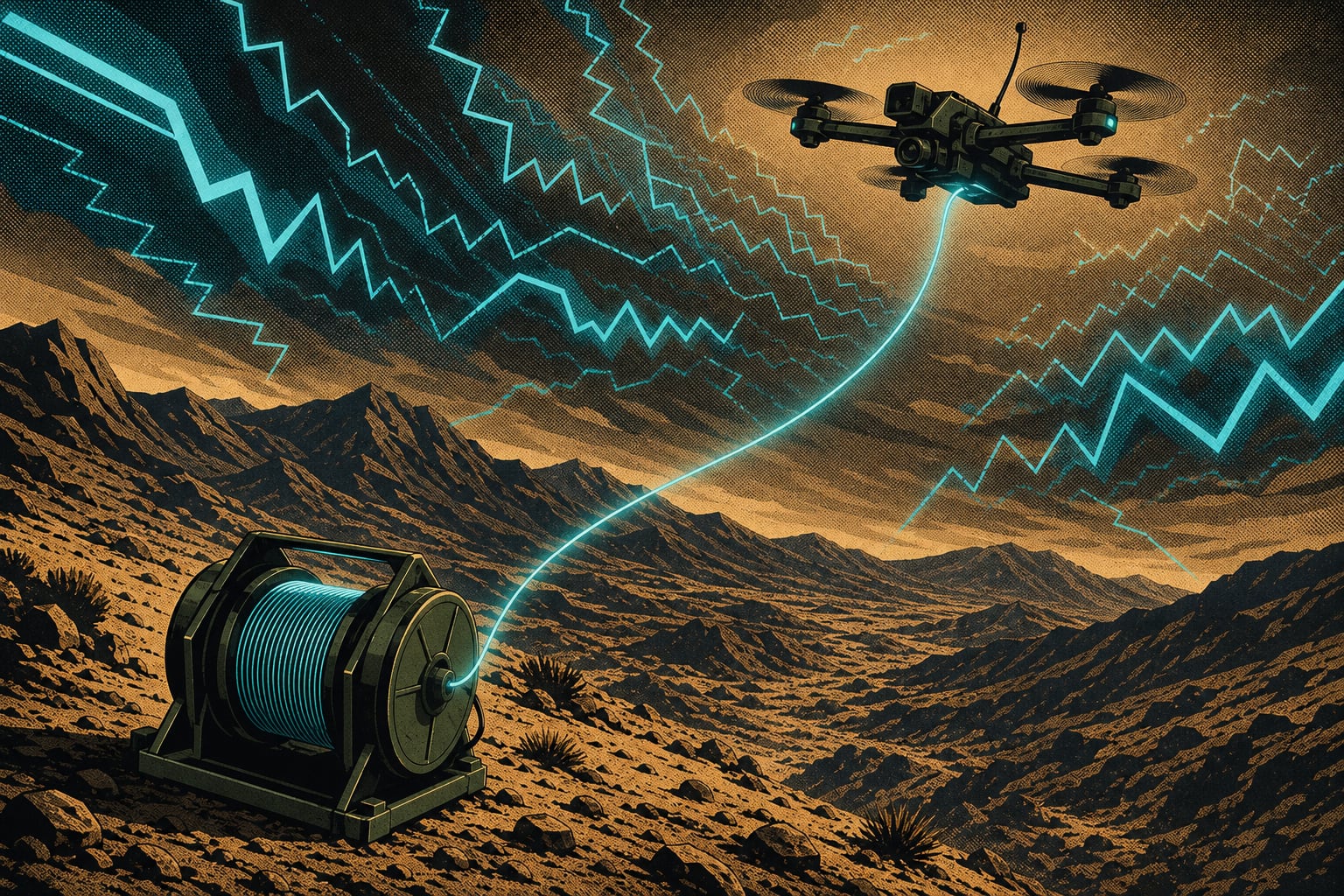 Drones de fibra óptica: la tecnología de la guerra de Ucrania y Rusia que llegó a los cárteles mexicanos