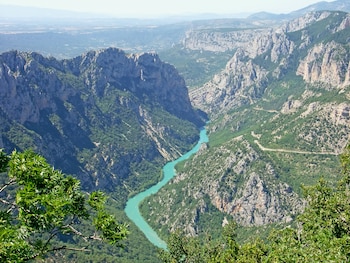 Vista aérea del Río Verdon,