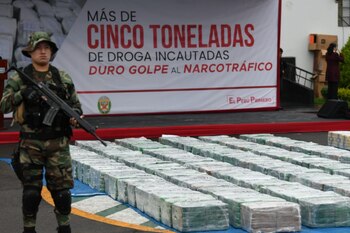 El cargamento incautado fue avaluado