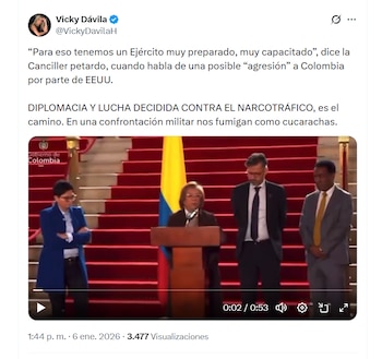 Vicky Dávila calificó de imprudentes