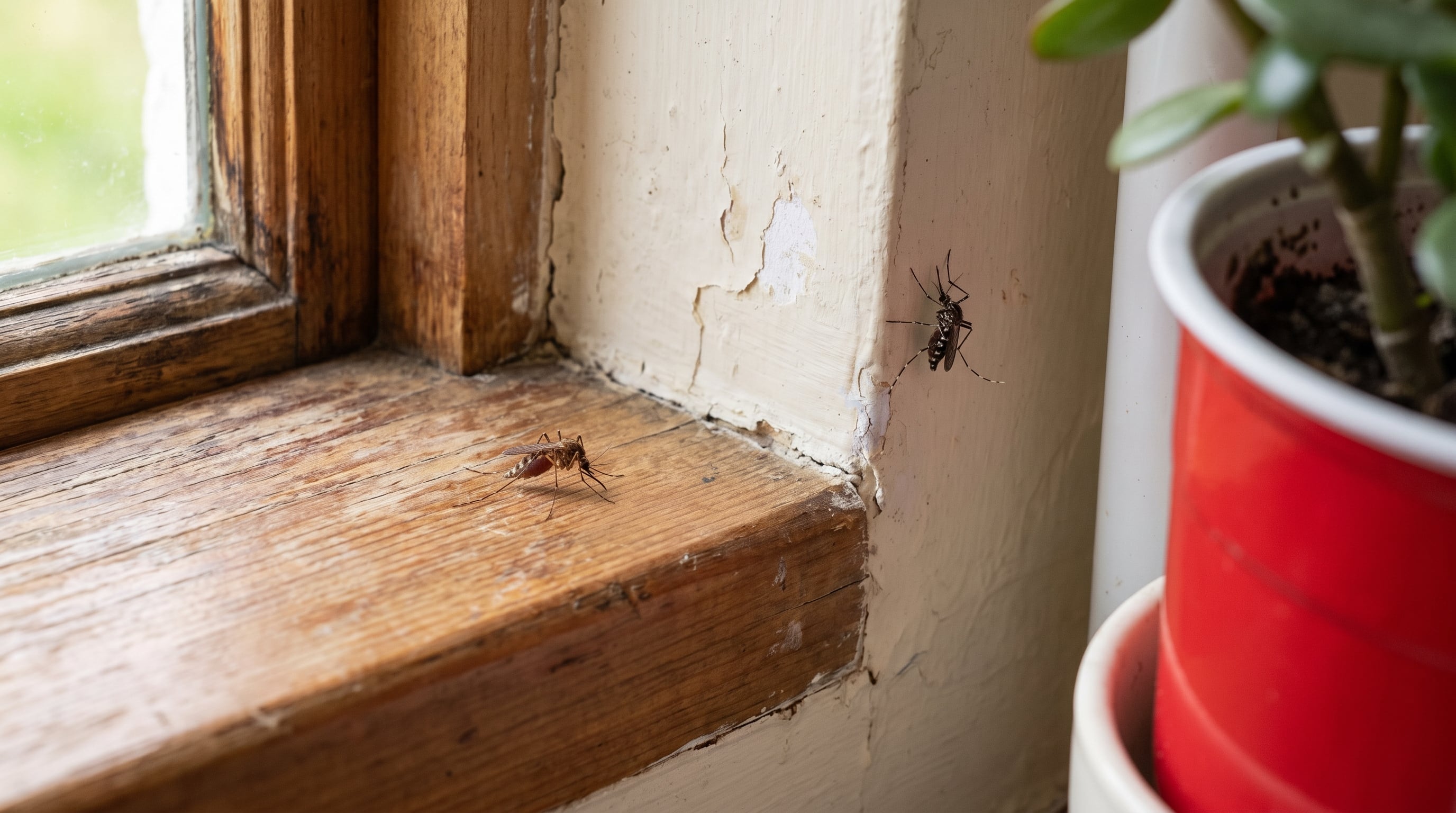 Las ventanas sin mosquitera representan los puntos de entrada más comunes para los mosquitos en casa. (Imagen Ilustrativa Infobae)