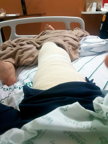 Adot en la clínica tras