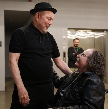 Rubén Blades y Charly García compartieron un encuentro íntimo antes del show dle panameño en Buenos Aires