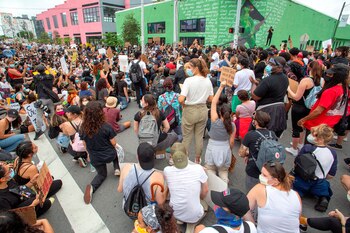 Foto de archivo: Protesta en