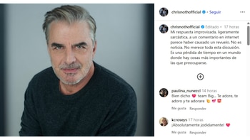 El descargo de Chris Noth