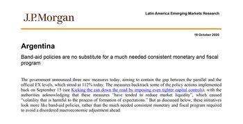 Crítico informe del JP Morgan