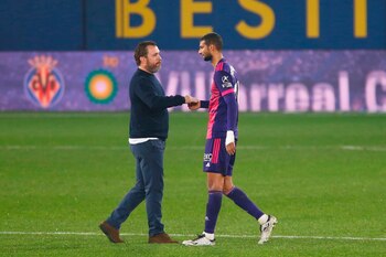 El técnico del Real Valladolid,