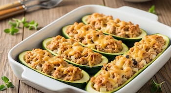 El plato de calabacines rellenos