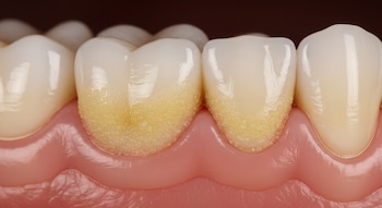 El sarro, formado por la