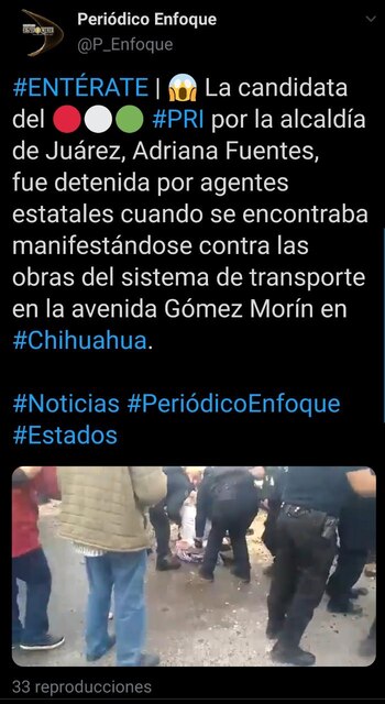 Los videos de la detención